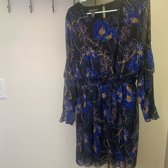 Black and blue floral INC dress. - Picture 4 of 4